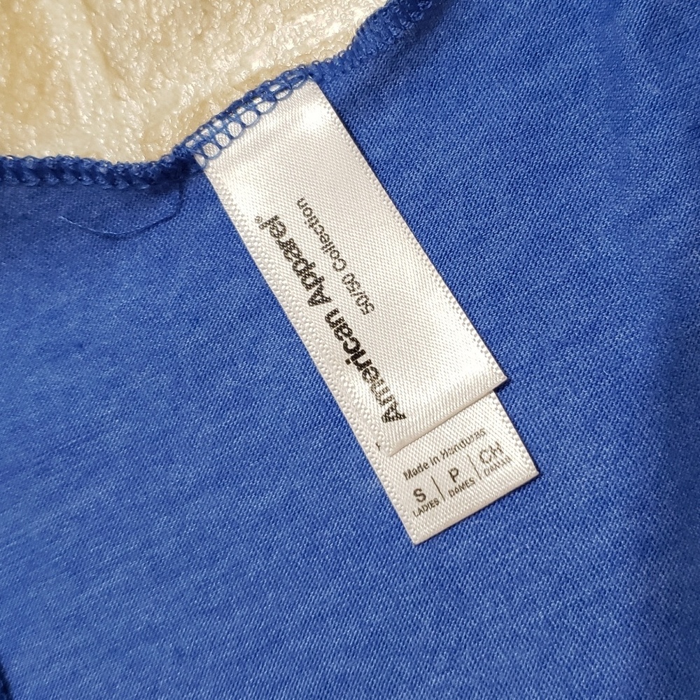 American Apparel Oakland Tank Top Women's Size Small Blue Pink - Picture 3 of 4